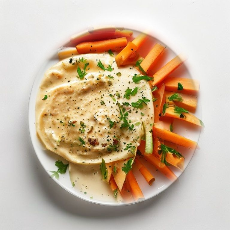 Houmous maison et bâtons de légumes