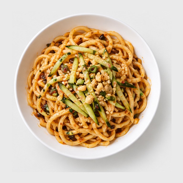Nouilles au sésame épicé façon dan dan noodles végétarien