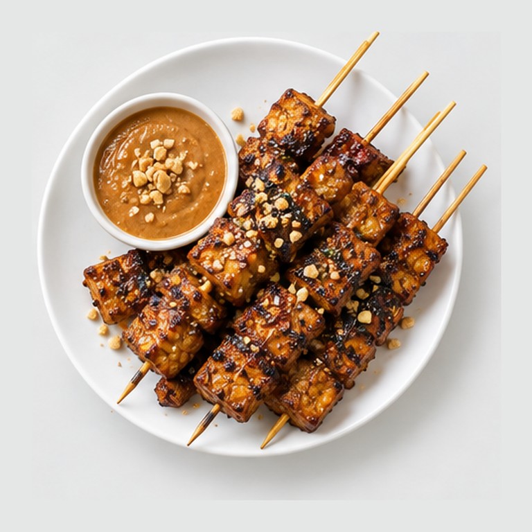 Brochettes indonésiennes façon satay tempeh
