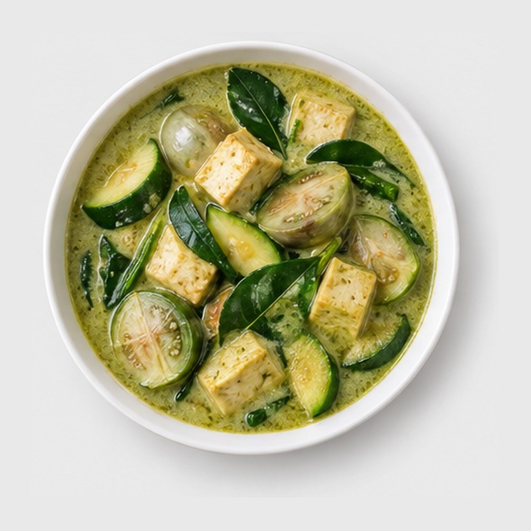 Curry vert végétarien thaï façon gaeng keow wan chay