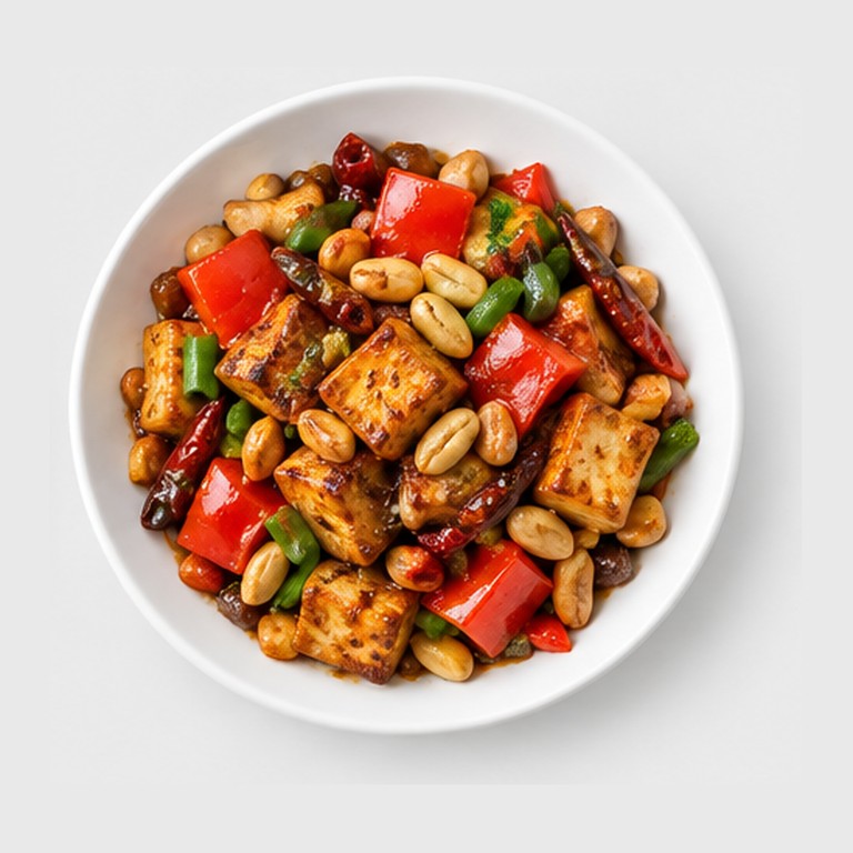 Sauté au poivre et cacahuètes façon kung pao tofu