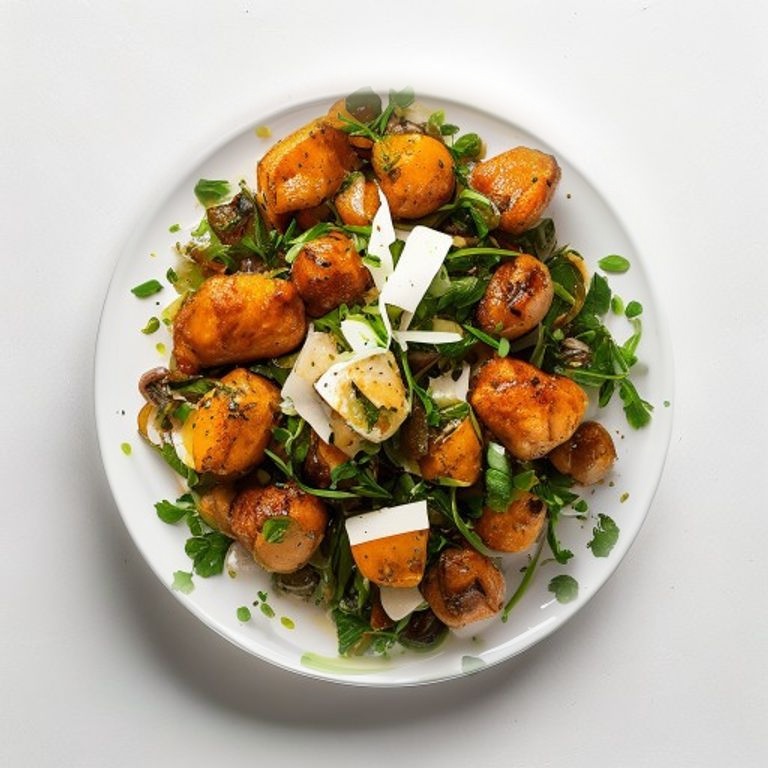 Pois chiches, poulet et épinards épicés