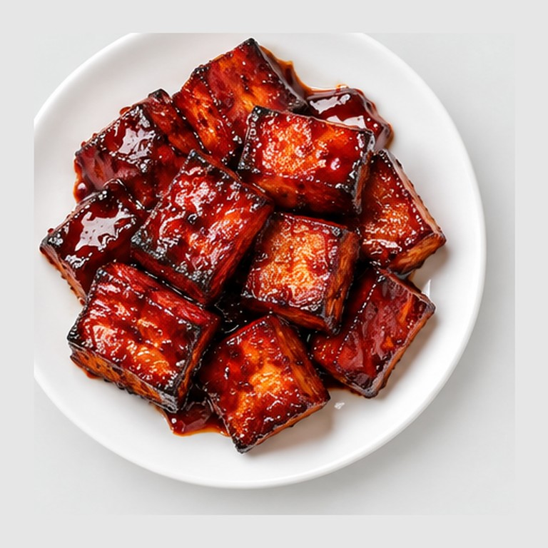 Porc BBQ simulé façon char siu tofu (Chine)