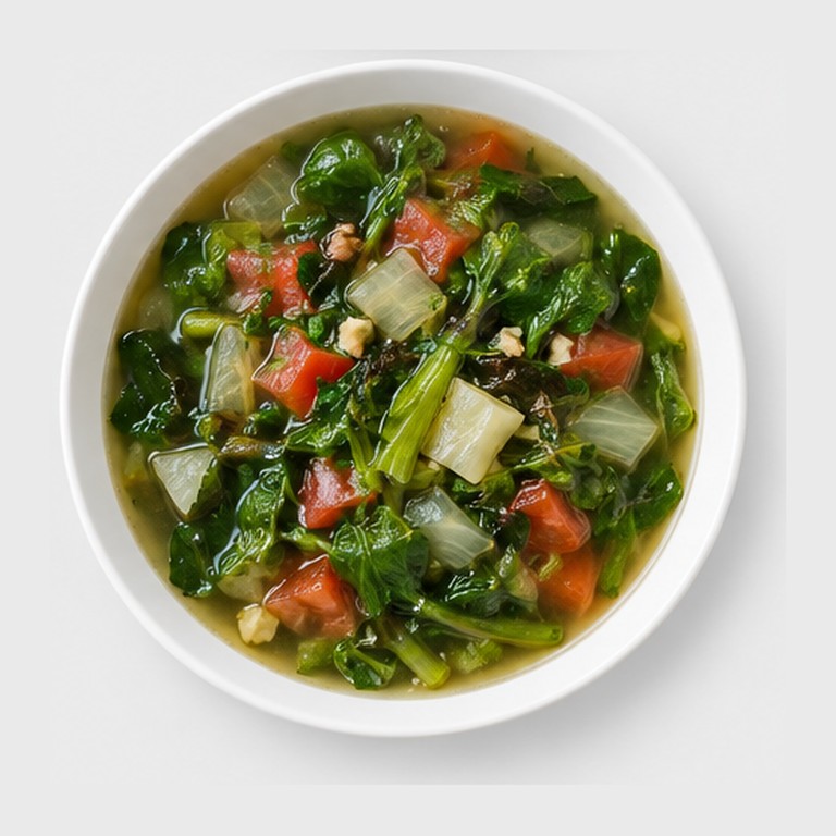 Bouillon de légumes-feuilles façon romazava végétarien