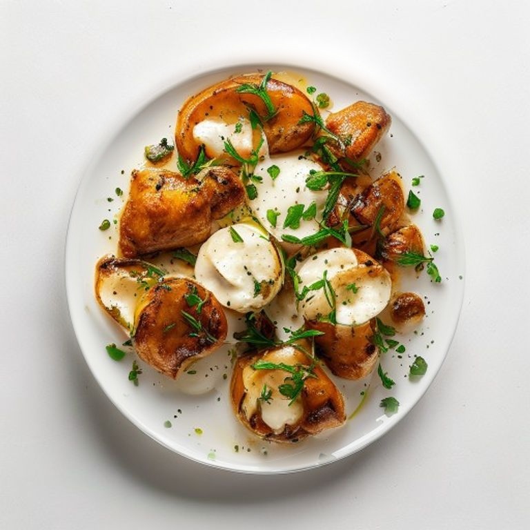 Poulet aux champignons shiitake et lait de coco
