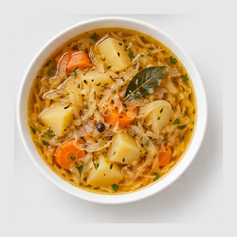 Soupe de choucroute aux légumes façon kapuśniak