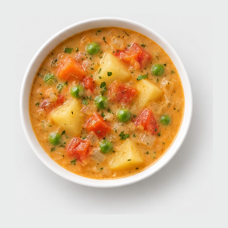 Soupe aux cacahuètes et légumes façon sopa de maní végétarienne