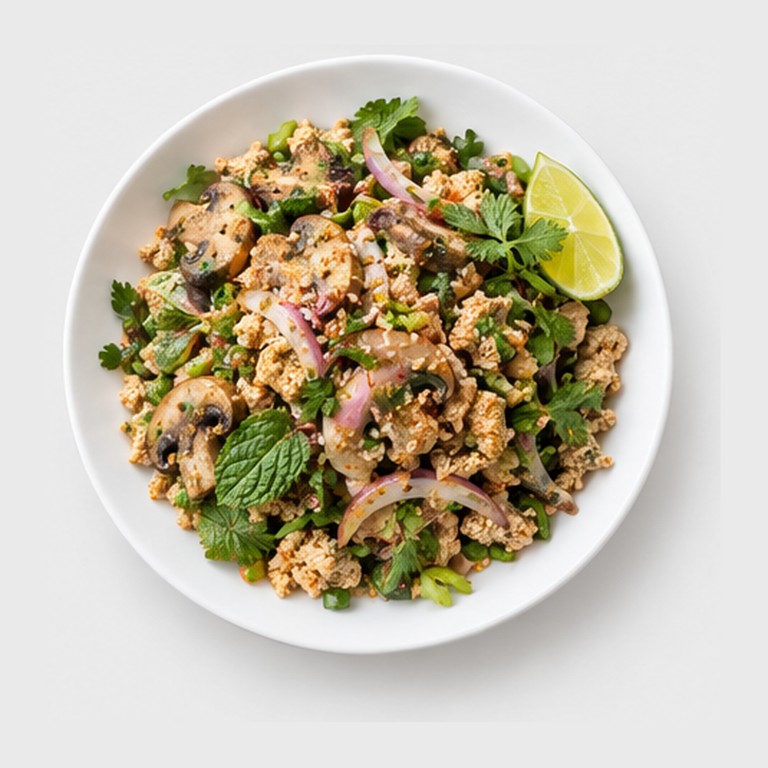 Salade pimentée du Laos, végétarienne façon larb chay