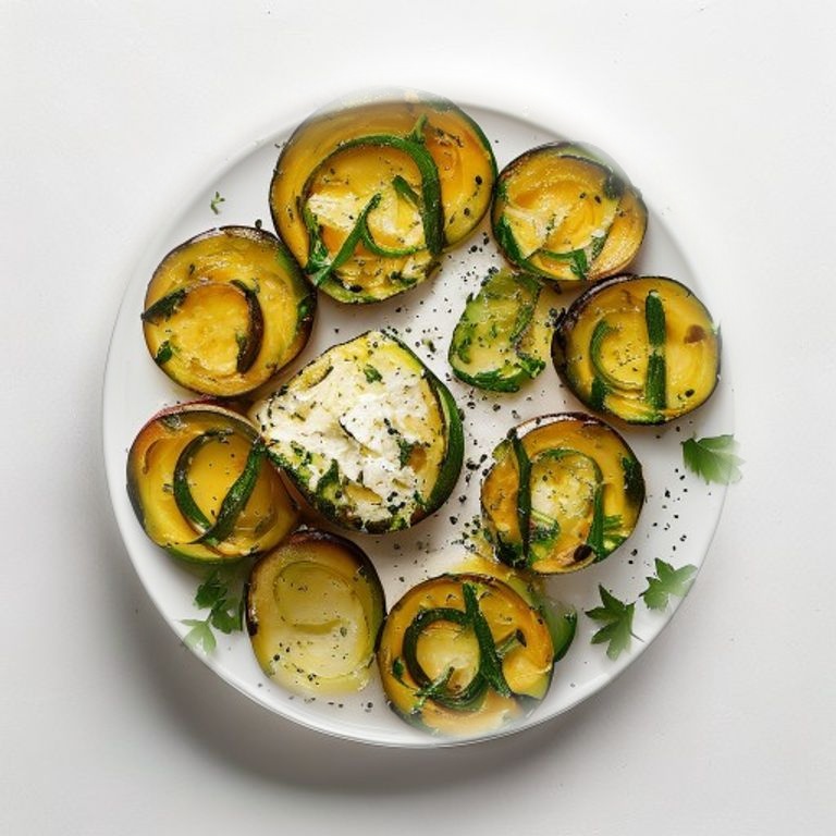 Papillote de courgettes au fromage