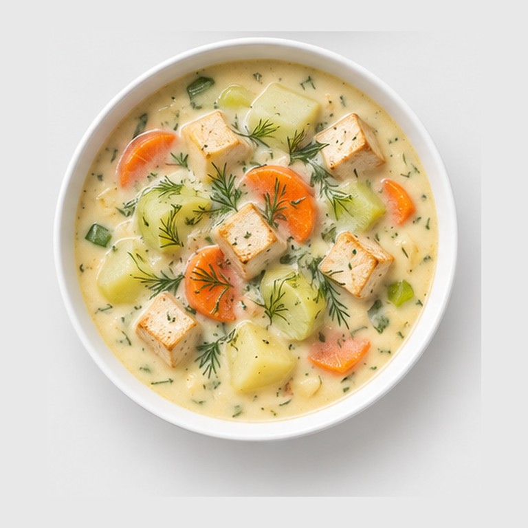 Soupe crémeuse finlandaise façon lohikeitto végétarien