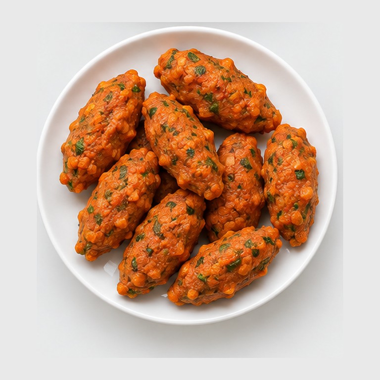 Boulettes de lentilles corail au boulgour façon mercimek köfte