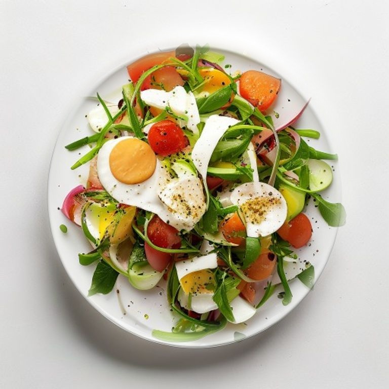 Salade d'endives, thon et œuf