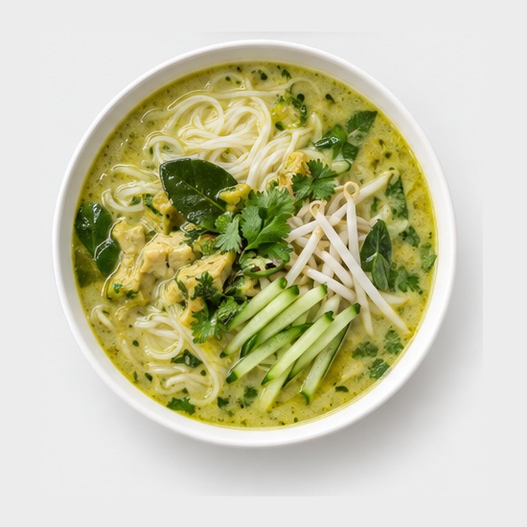 Soupe khmère au curry vert façon nom banh chok