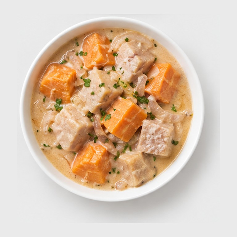Taro et patate douce braisés au lait de coco façon takihi