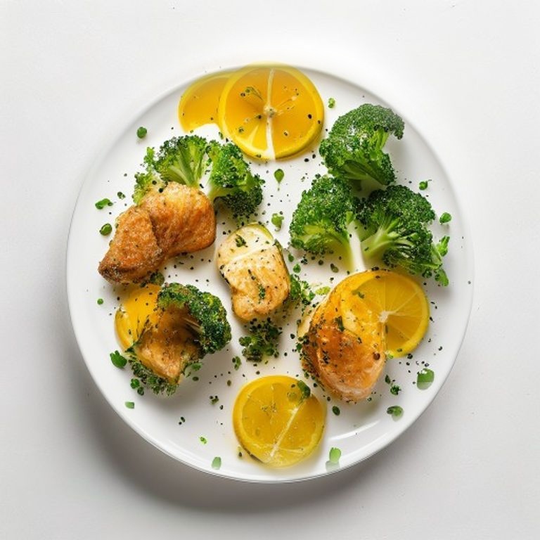 Saumon, brocoli, citron et parmesan