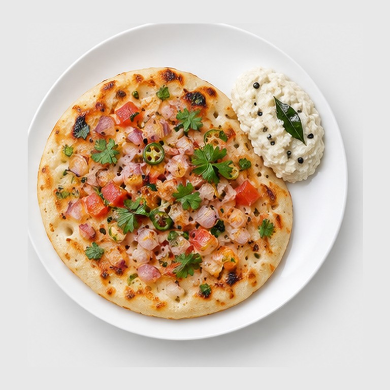 Crêpe épaisse Inde du Sud façon uttapam