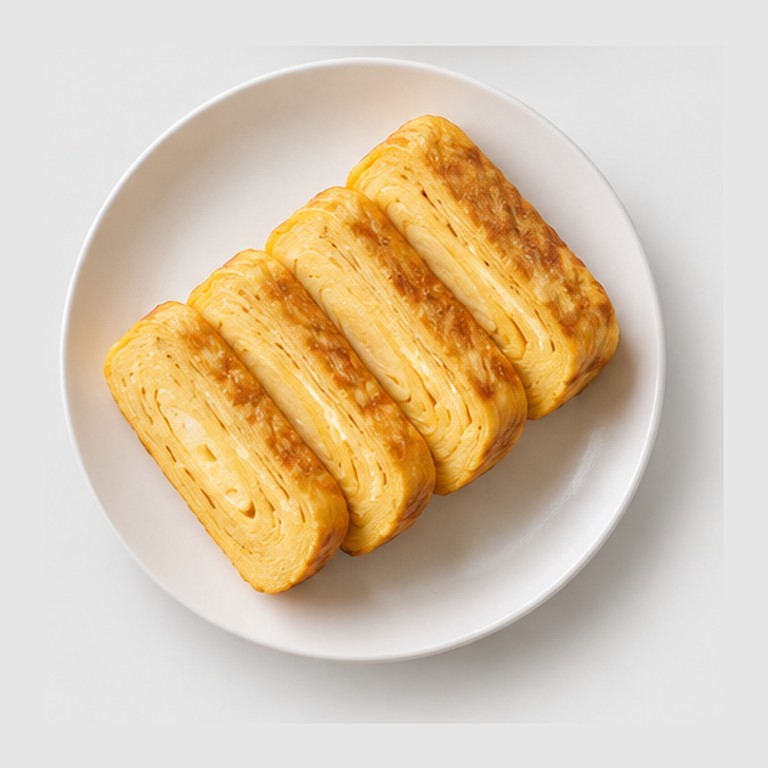 Omelette roulée sucrée façon tamagoyaki (Japon)