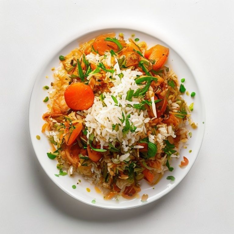 Riz cantonais aux crevettes