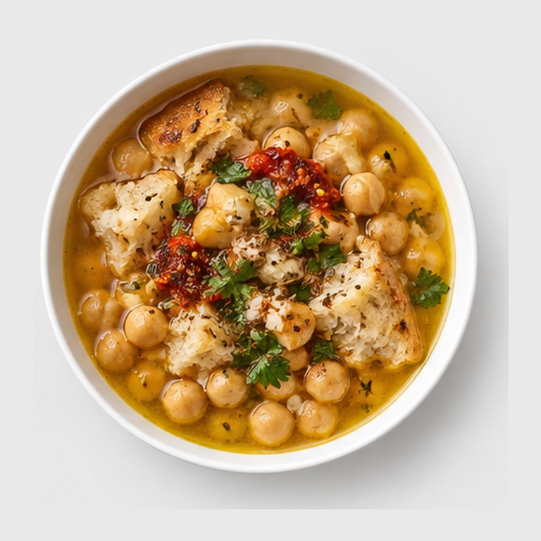 Soupe de pois chiches façon lablabi
