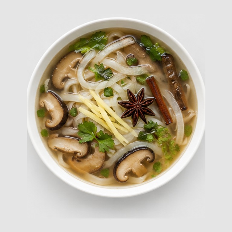 Bouillon de légumes parfumé façon pho bo chay