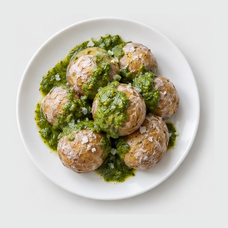Papas Arrugadas con Mojo Verde — Pommes de Terre Ridées des Canaries