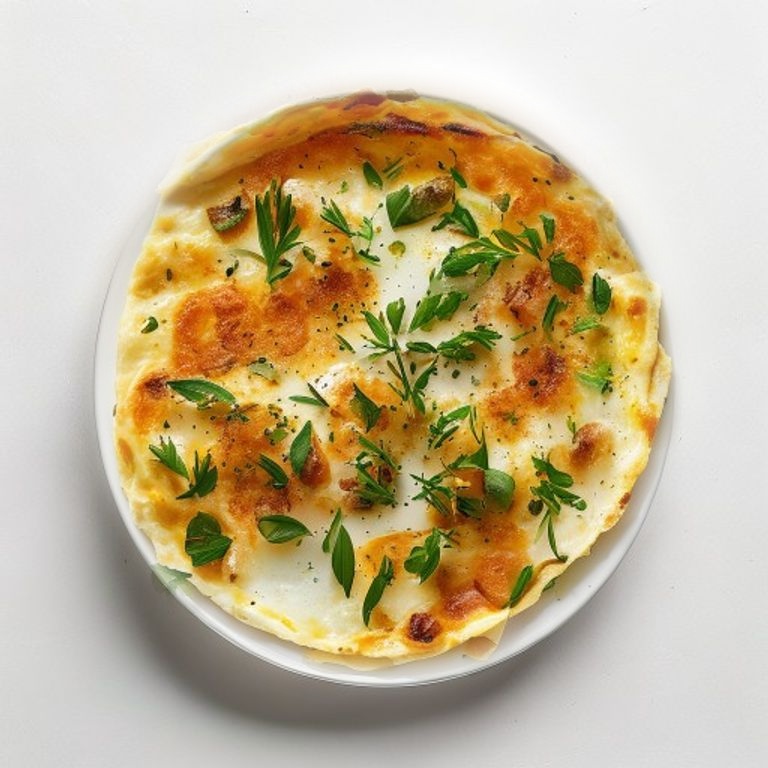 Omelette à l'échalote et persil
