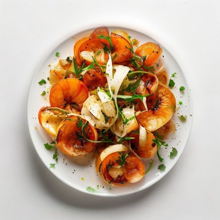 Poêlée de crevettes, chou et gingembre