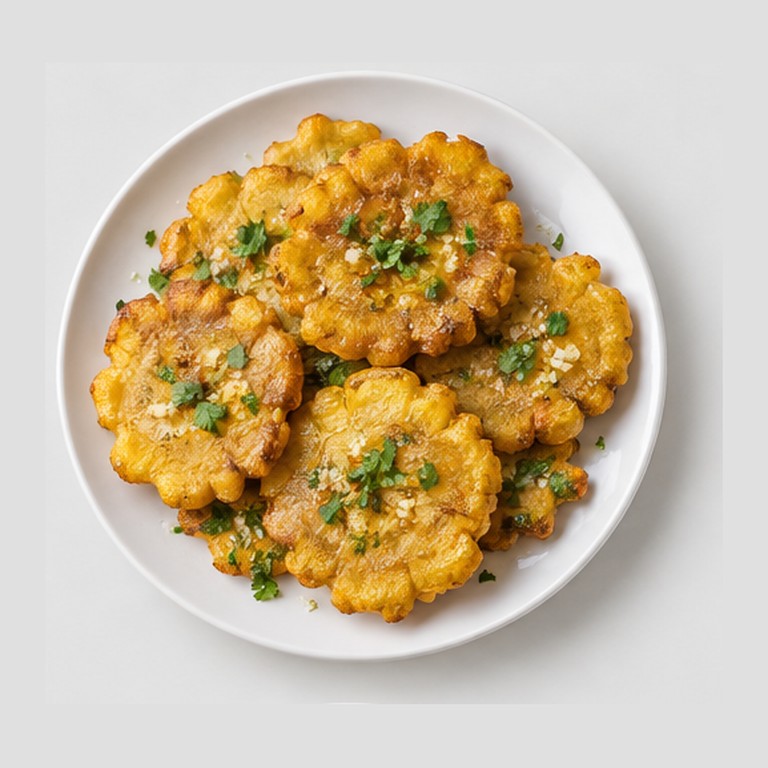 Plantains frits deux fois façon tostones (Caraïbes)