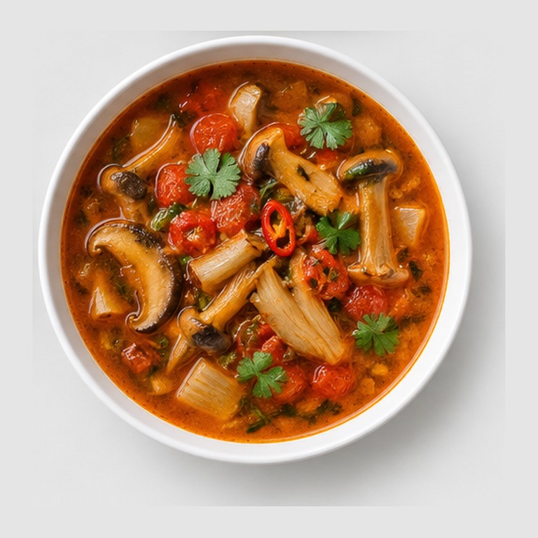 Soupe de poulet végétarienne du Bhoutan façon jasha maru