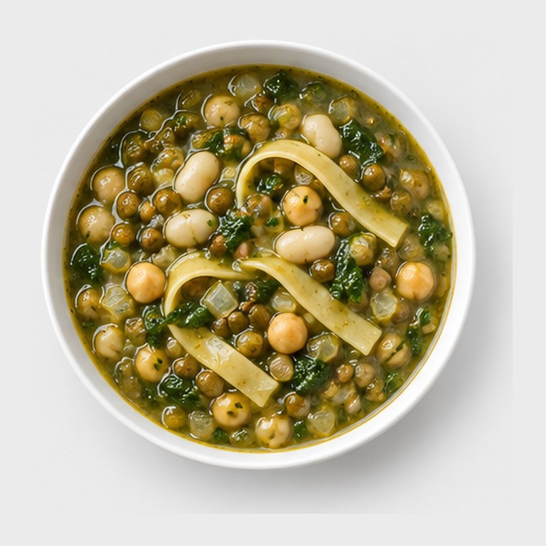 Soupe aux nouilles et légumineuses façon ash reshteh