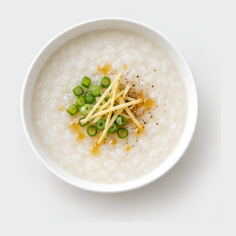 Congee / bouillie de riz au gingembre façon cháo trắng