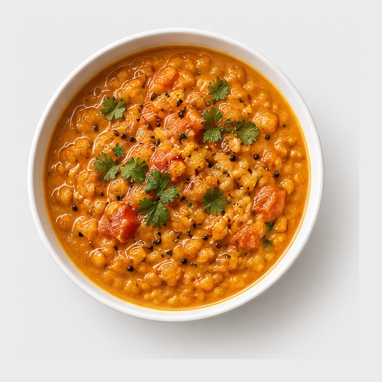 Curry de lentilles rouges au lait de coco façon parippu