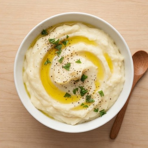 Purée d'ail et pommes de terre façon skordalia