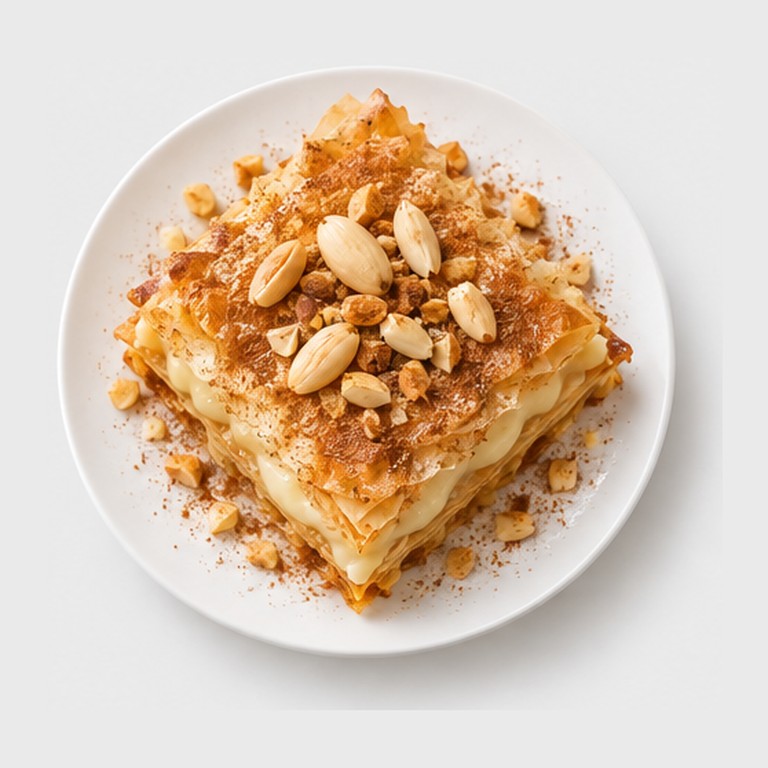 Dessert marocain façon bastilla au lait