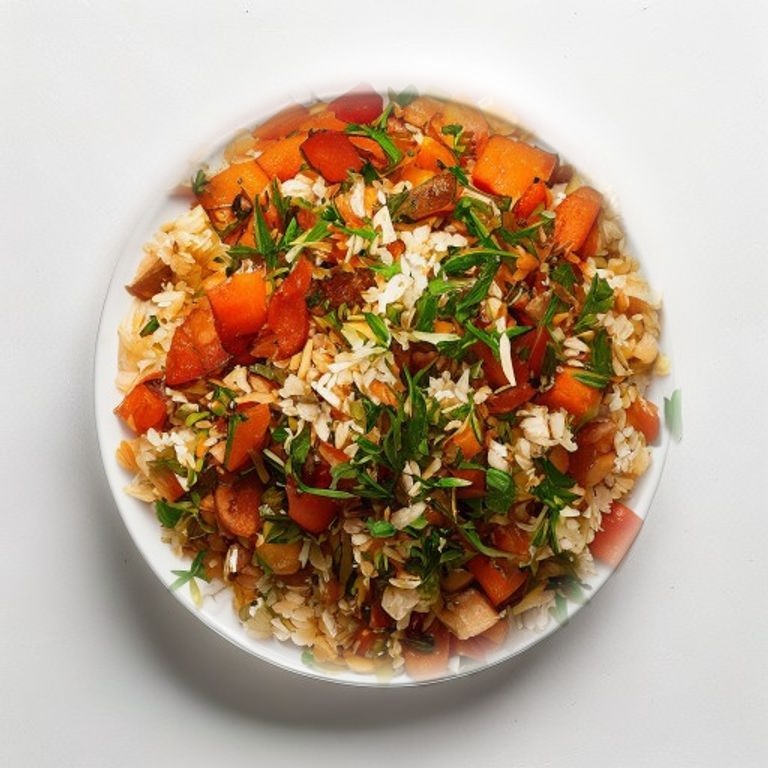 Riz pilaf aux carottes et raisins secs façon oshi palav végétarien
