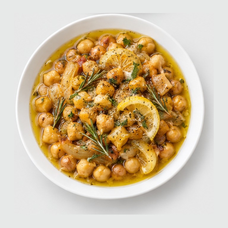 Pois chiches au four à l'huile d'olive et citron façon revithia
