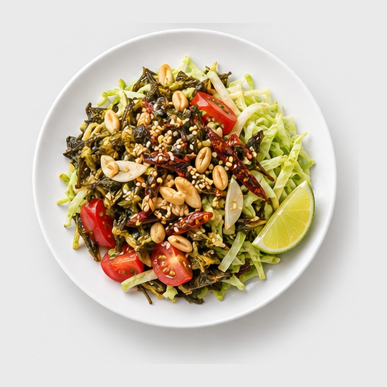 Salade de thé fermenté Myanmar façon lahpet thoke
