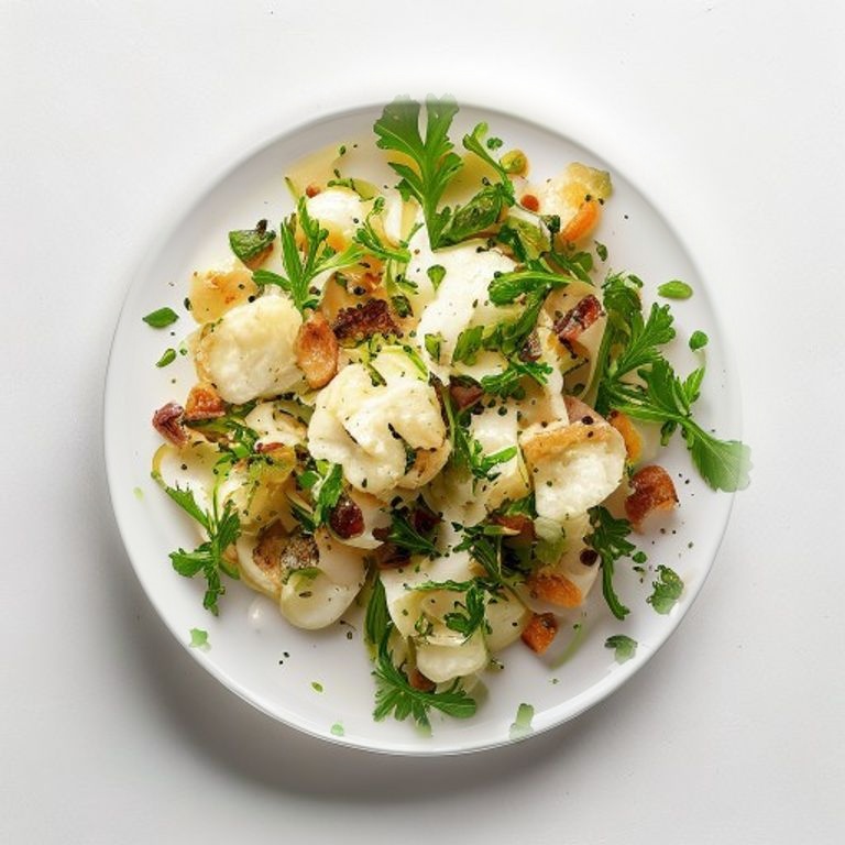 Salade tiède de chou et noisettes