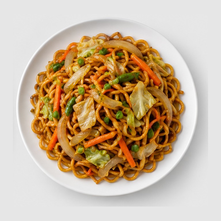 Nouilles sautées japonaises façon yakisoba végétarien