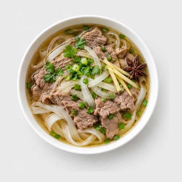 Soupe de nouilles au bœuf façon pho bo simplifié