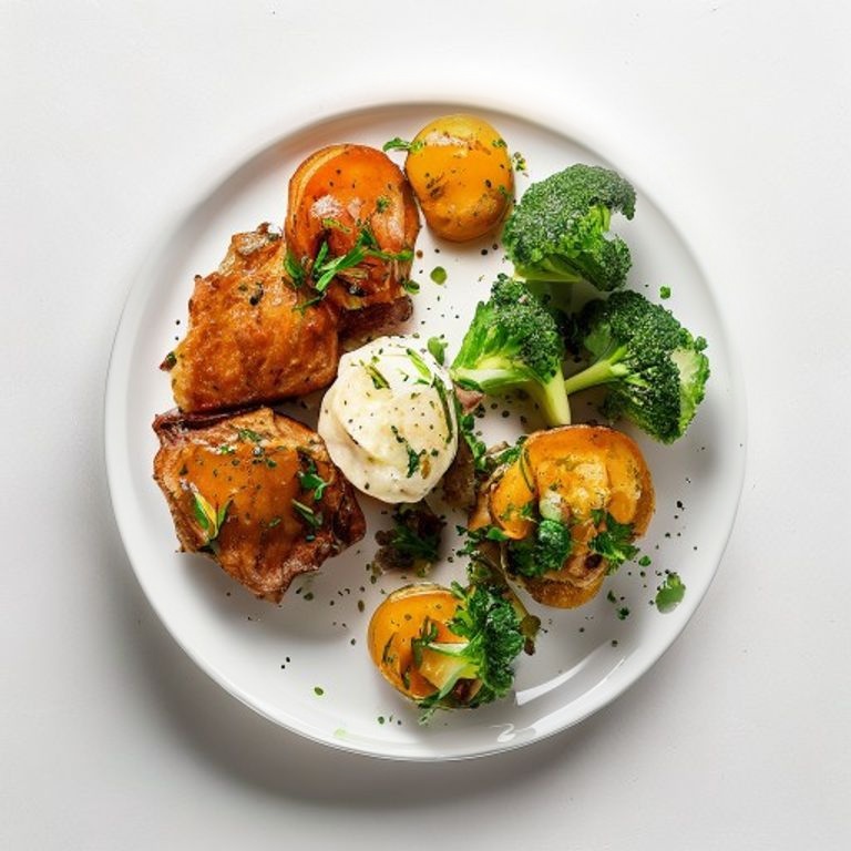 Bœuf haché, patate douce et brocoli