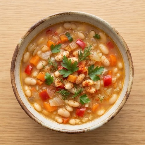 Soupe de haricots blancs façon bob chorba