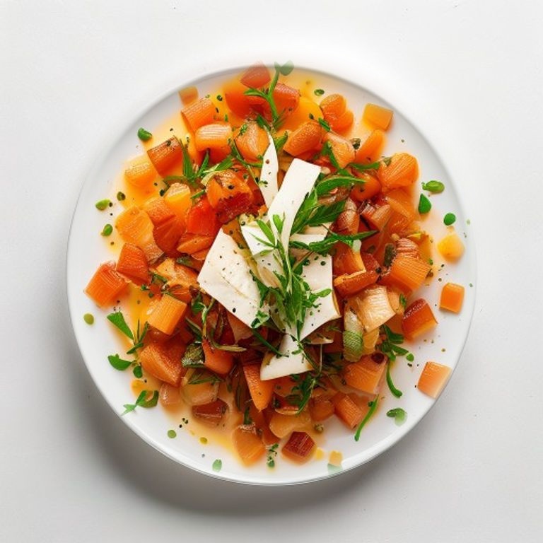 Saumon aux lentilles corail et curcuma