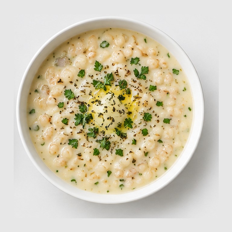 Soupe au yaourt et orge perlé façon spas
