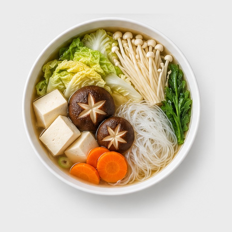 Fondue japonaise végétarienne façon mizutaki