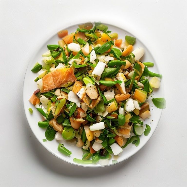 Salade de lentilles vertes, thon et œuf