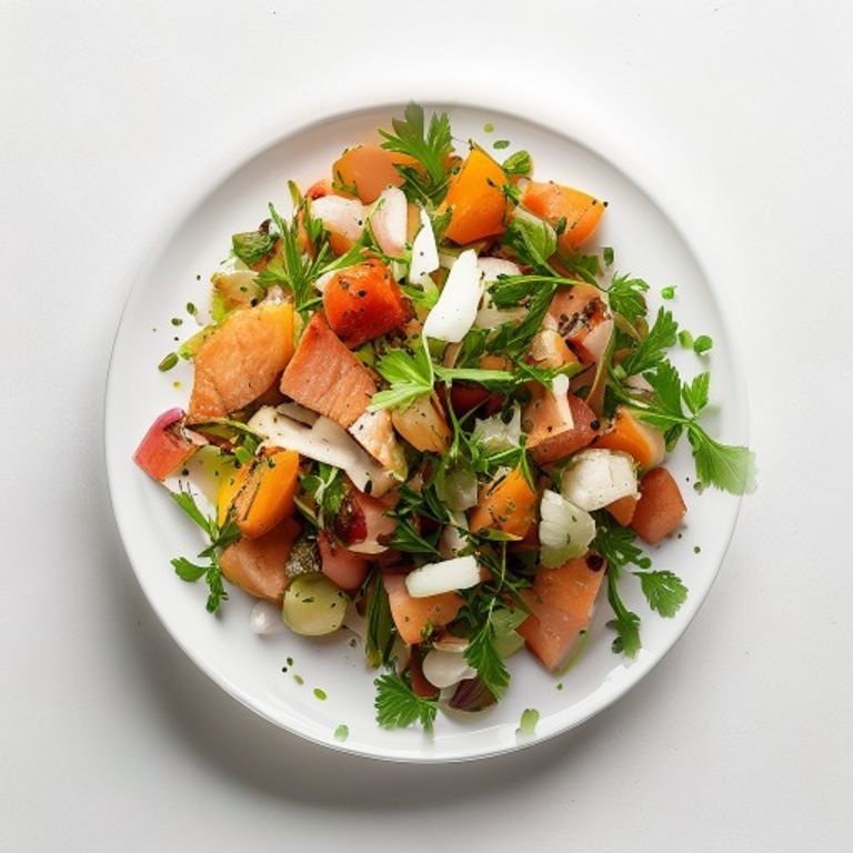 Salade de pois chiches, thon et persil