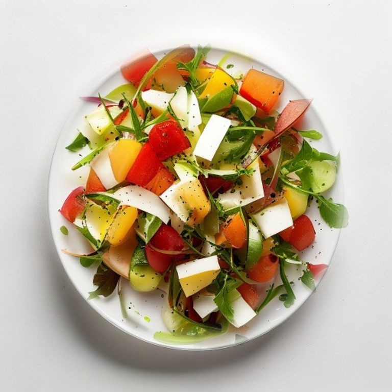 Salade de pomme, noisettes et emmental