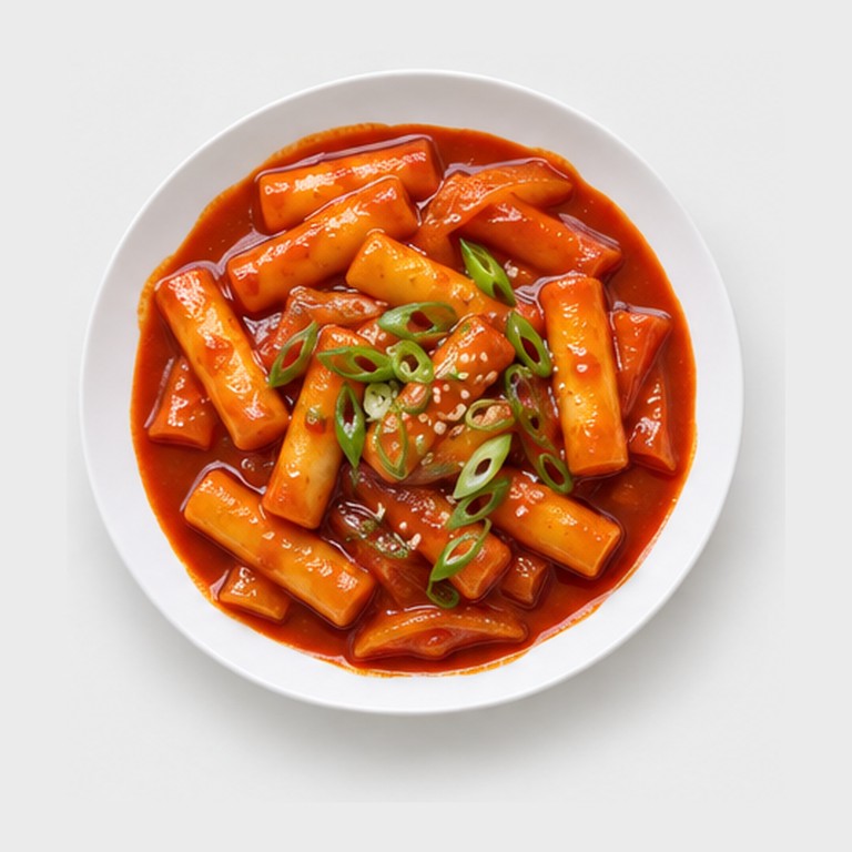 Gâteaux de riz épicés coréens façon tteokbokki
