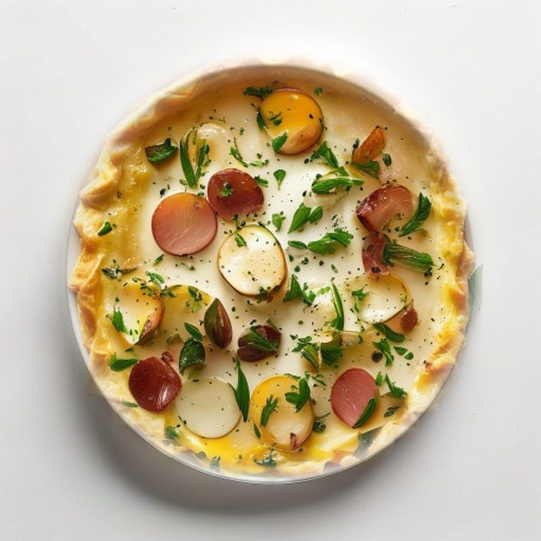 Quiche aux poireaux et jambon